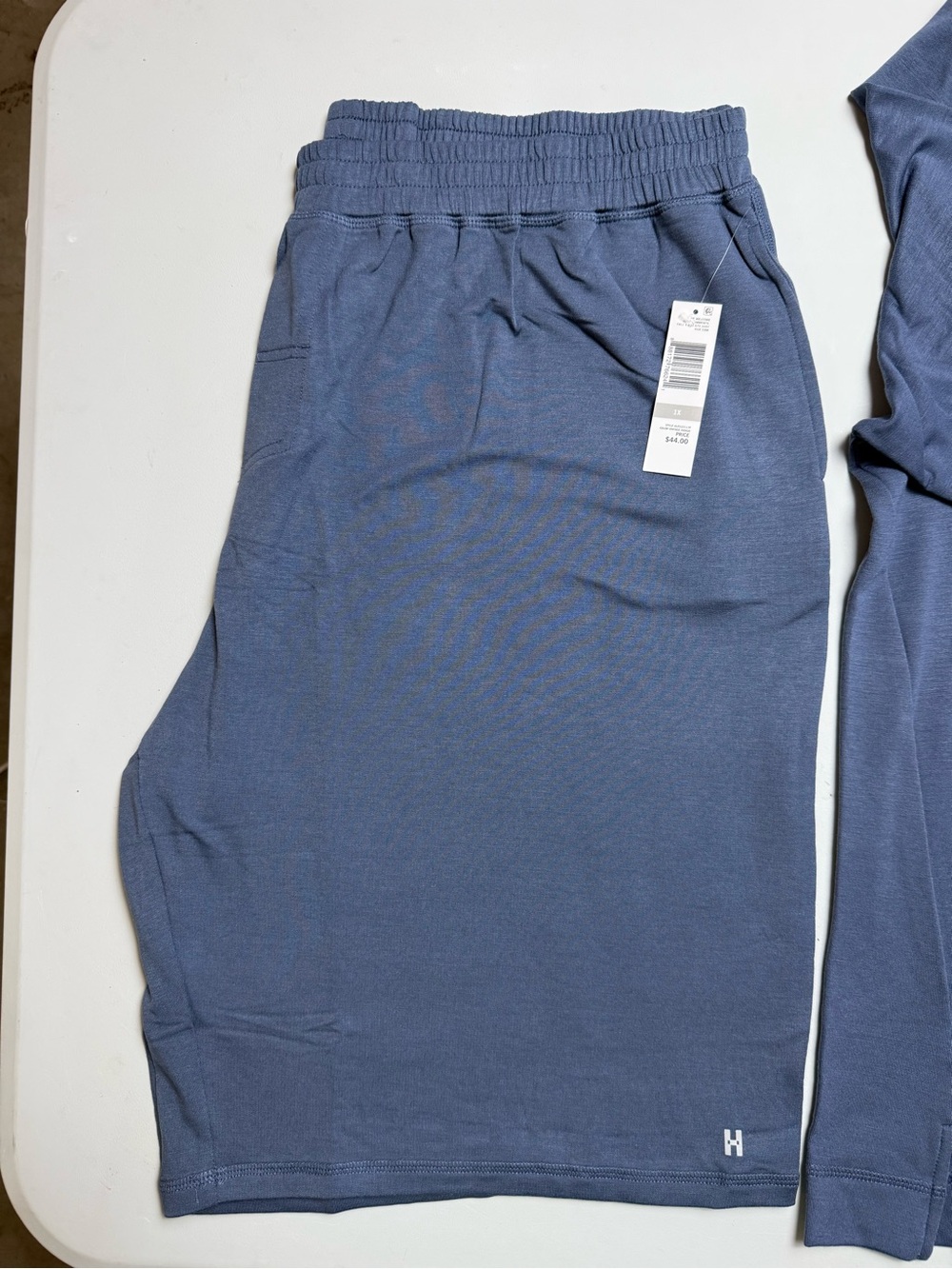 HUE Women's Two-Piece Sleep Set in Slate Blue - Picture 5 of 6